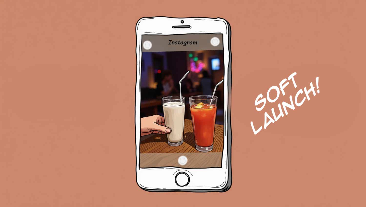 Subtle Instagram story showing a possible date—classic soft launch.